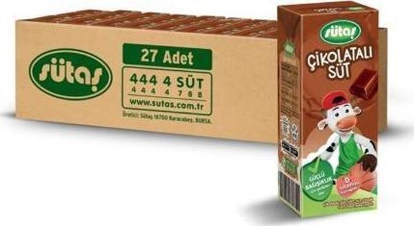 Sütaş Çikolatalı Süt 200 ml (27 adet) - Image 1