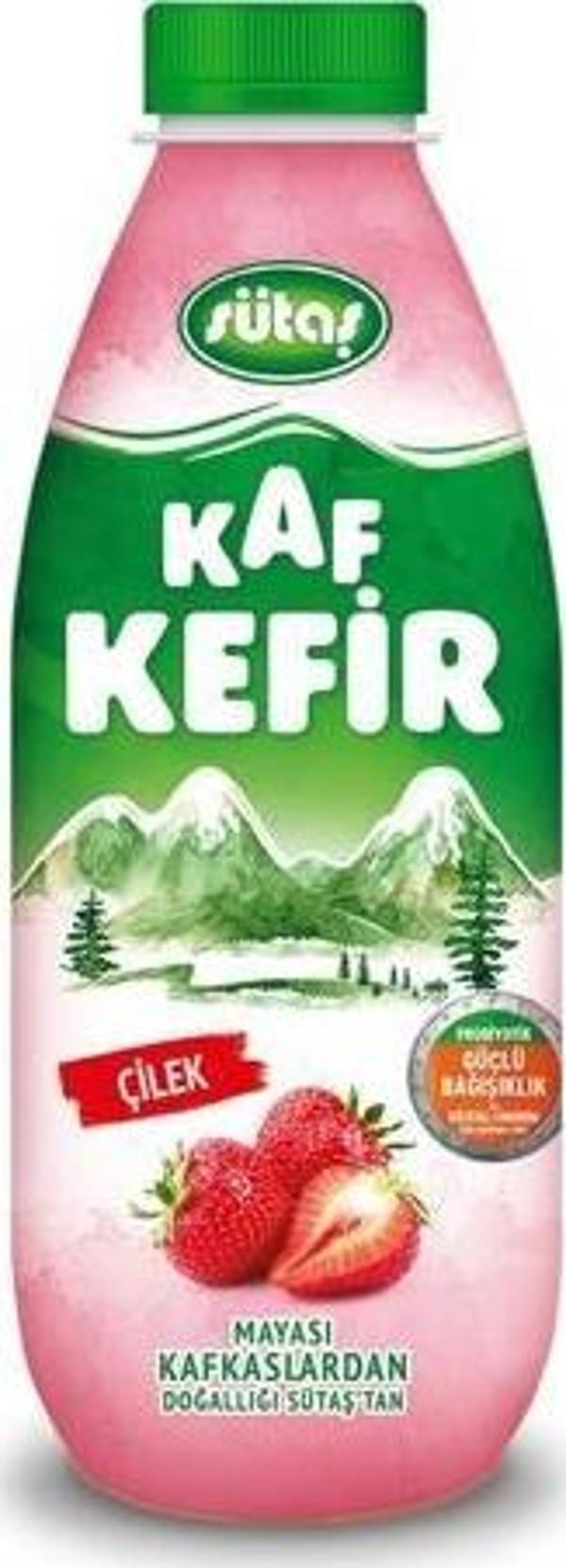 Sütaş Çilekli Kaf Kefir 1 L - Image 1