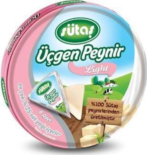 Sütaş Light Üçgen Peynir 8x12,5 g - Image 1