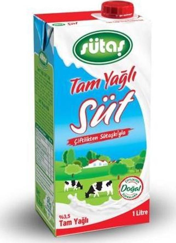 Sütaş Tam Yağlı Süt 1 L - Image 1