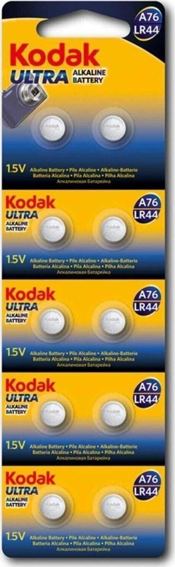 Kodak Ag76/Lr44 10'Lu Alkalin Düğme Pil - Image 1