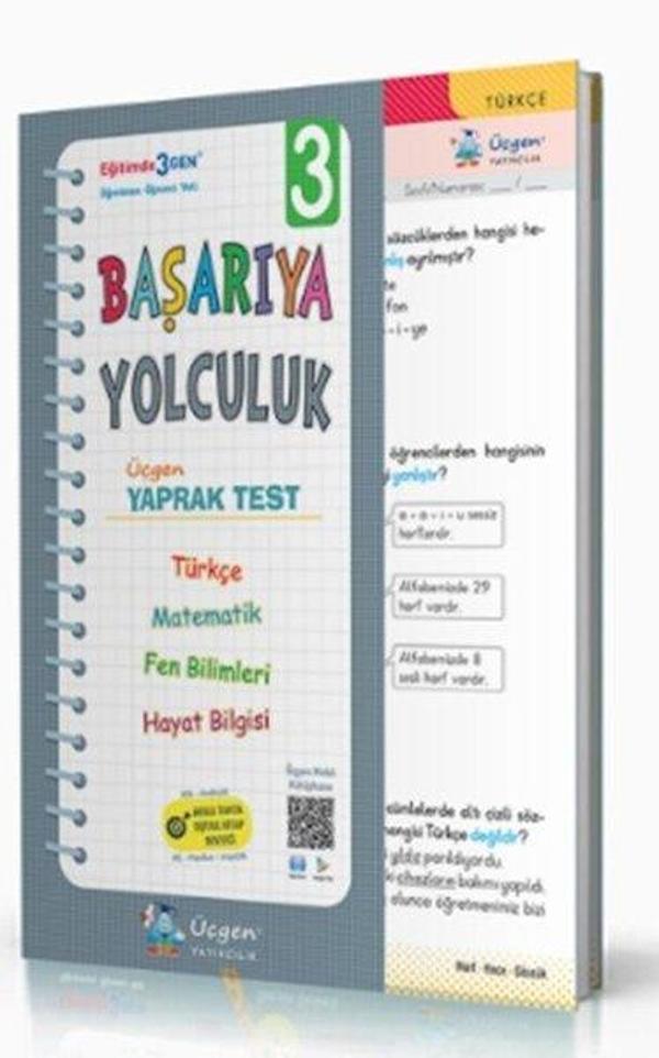 3.Sınıf Başarıya Yolculuk Yaprak Test - Üçgen Yayıncılık - Image 1