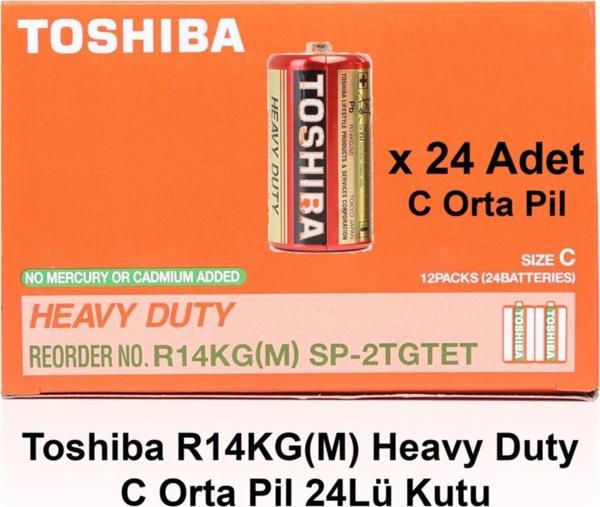 Toshiba R14Kg(M) Heavy Duty C Orta Pil 24Lü Kutu - Image 1