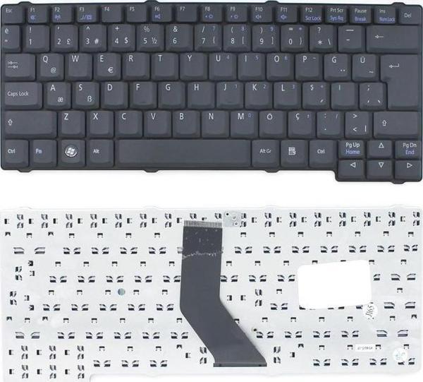 Toshiba Satellite L10 L15 L20 L25 L30, L100 L110 L120 Tecra L2 Serisi Notebook Klavyesi (Siyah TR) - Image 1
