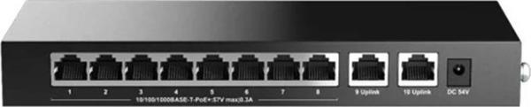 H3C Magic BS210T-HP 8 Port Poe+ 2 Port Uplink 10-100-1000 Mbps 110W Metal Kasa Swich - Image 1