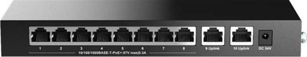 H3C Magic BS210T-P 8 Port Poe+ 2 Port Uplink 10-100-1000 Mbps Metal Kasa Swich - Image 1
