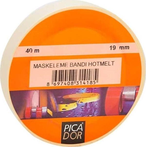 Picador 19 Mm X 40 Mt Hotmelt Maskeleme Bandı Askılı Kr 003 - Image 1