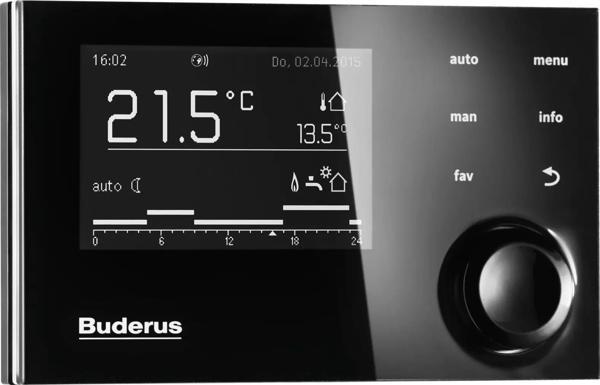 Buderus RC310 Programlanabilir Siyah Sistem Kumandası - Image 1