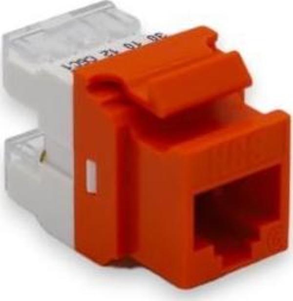 KEYSTONE JACK UTP CAT6 180 D ORANGE (10'LU PAKET ) - Image 1