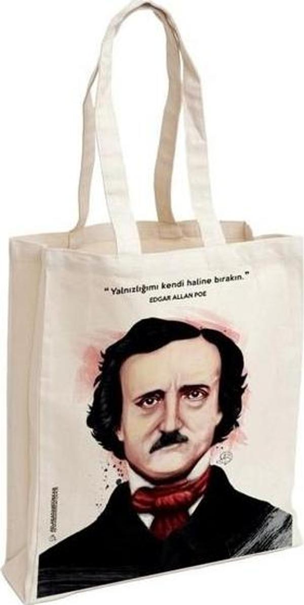 Aylak Adam Hobi Edgar Allan Poe Aforizma Bez Çanta -  - Image 1