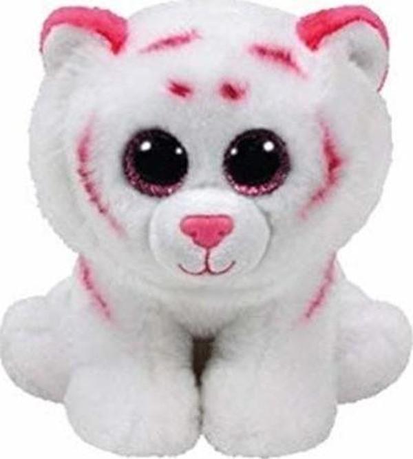 Ty Tabor Pembe Beyaz Kaplan Reg 15 cm Peluş - Image 1