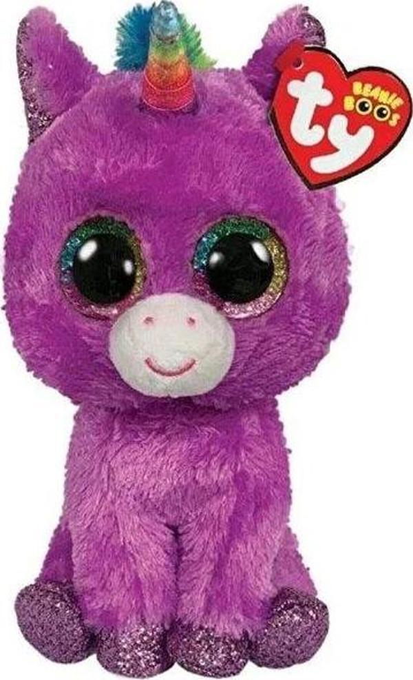 Ty Rosette Mor Unicorn Peluş 10 cm - Image 1