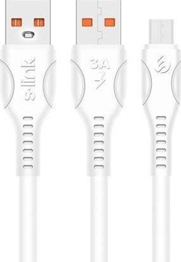 S-Link SL X241 Micro USB Beyaz Kablo - Image 1