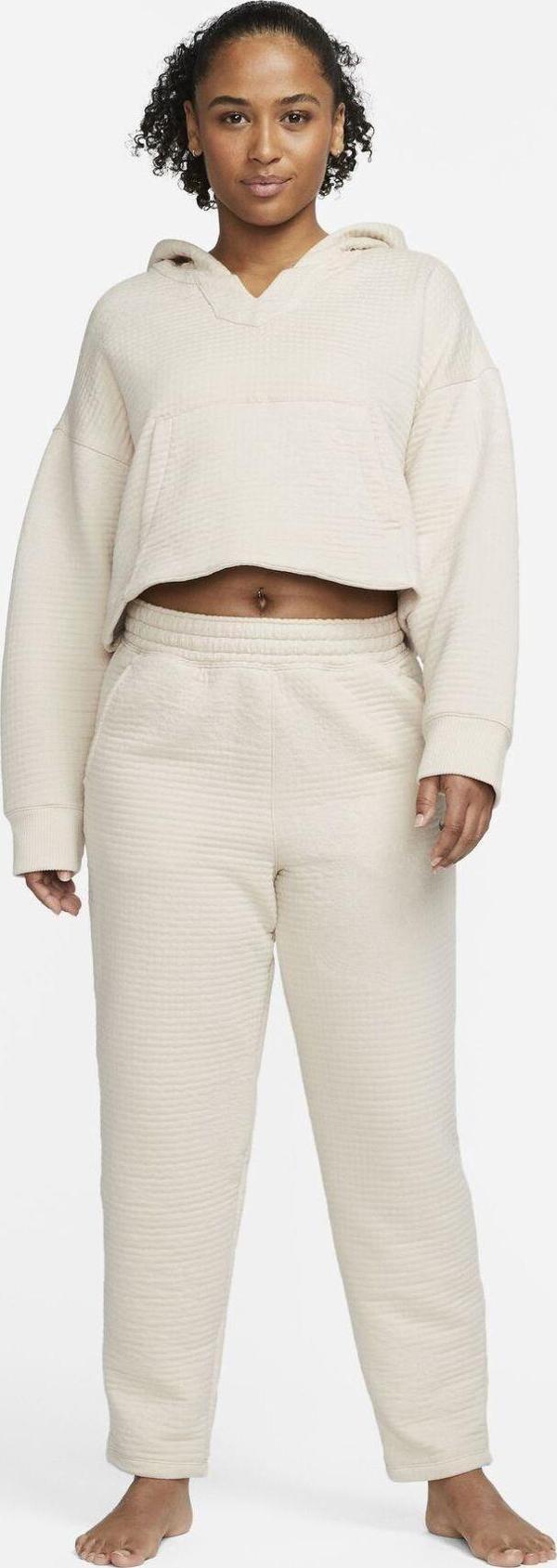 Nike Yoga LUXE Kadın Krem Eşofman Altı-rahat kalıp - Image 1