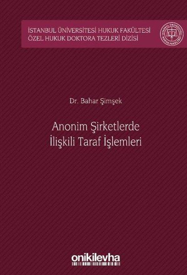 Anonim Şirketlerde İlişkili Taraf İşlemleri - On İki Levha Yayıncılık - Image 1