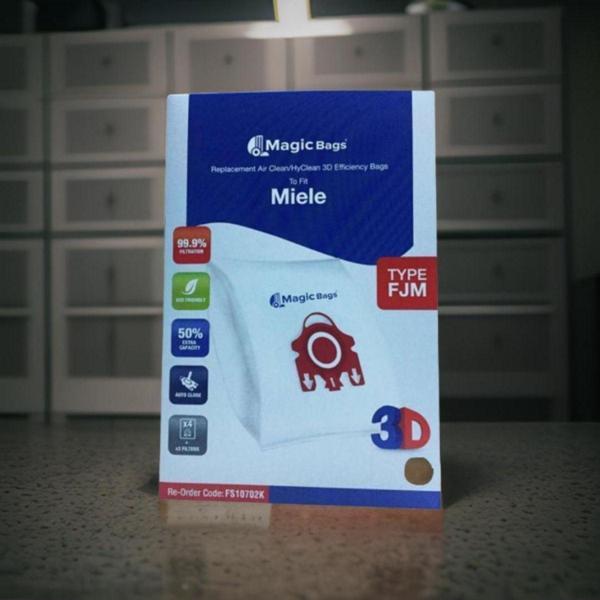 seninürünün  1.Kalite MİELE Solution Plus 5 Katlı Filele Bez Toz Torbası 16 Adet+8 Micro Filtresi - Image 1