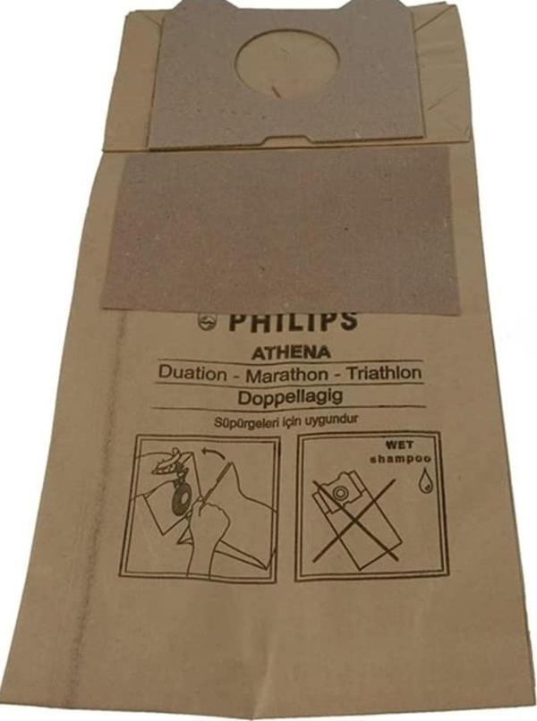 seninürünün 1. Kalite Philips Triathlon HR 6845 Kağıt Toz Torbası 10 Adet - Image 1