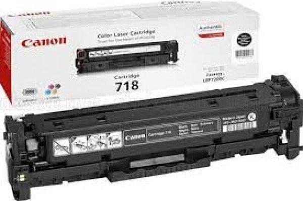 Canon CRG-718BK Siyah Orijinal Toner Kartuşu 718 - Image 1