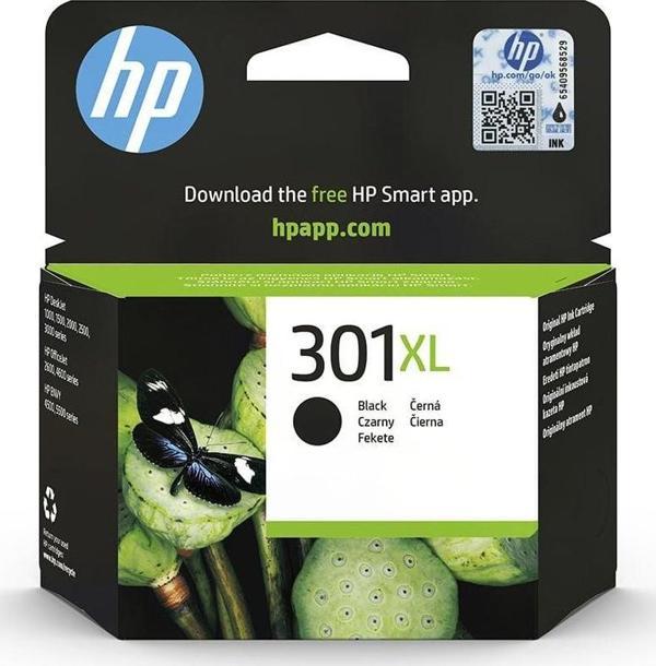 HP Orijinal 301 XL Mürekkep Kartuşu Siyah CH563EE - Image 1