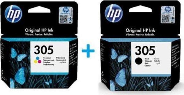 HP 305 Siyah 3YM61AE + 305 Renkli 3YM60AE Avantaj Paket Kartuş Seti - Image 1