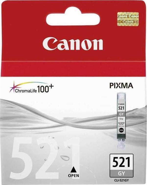 Canon CLI-521GY Açık Gri Orijinal Mürekkep Kartuş 2937B004 - Image 1