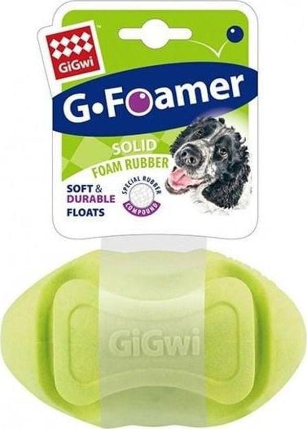 Gigwi Rugby Kauçuk Köpek Diş Kaşıma Topu Yeşil 13 Cm - Image 1