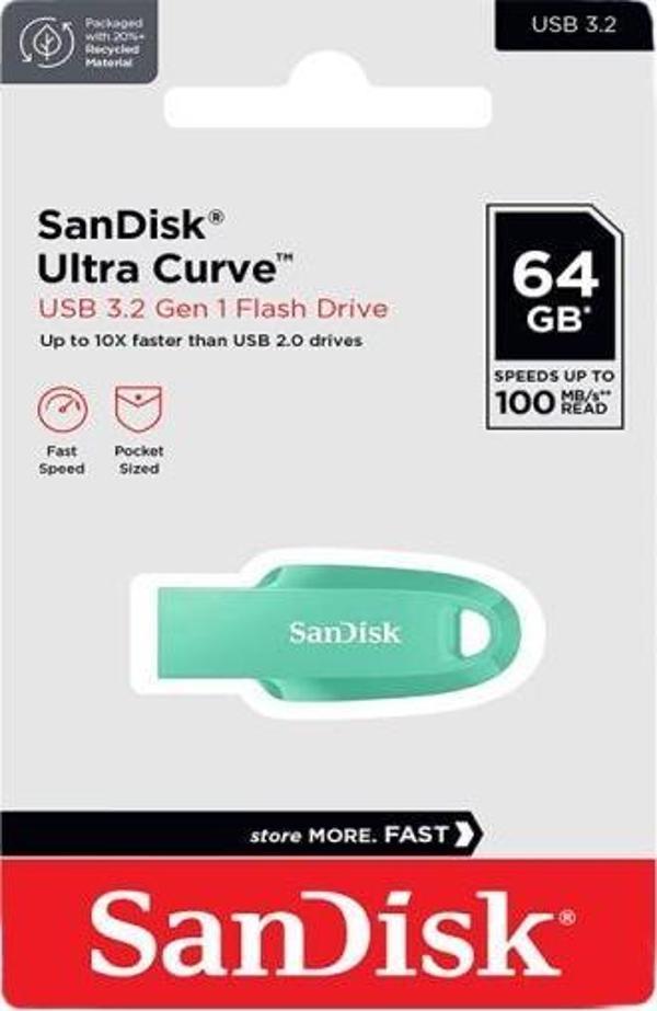 Sandisk Ultra Curve 64GB 3.2 USB Flash Bellek SDCZ550-064 - Image 1