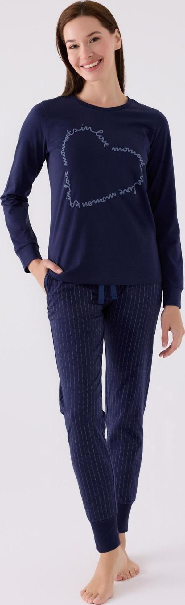 Arnetta 3050 Kadın Love Uzun Kol Pijama Takım - Image 1