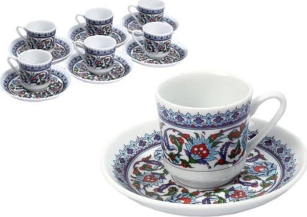 Kahve Fincanı Tabaklı 12 Parça 6 Kişilik  - Image 1