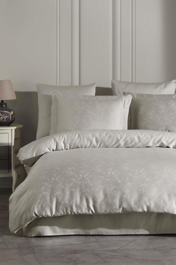 Varol Laura Home Tencel Jakar Nevresim Takımı Çift Kişilik - Eva Taş - Image 1