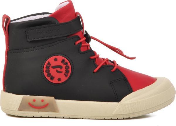 Walkway Siyah-Kırmızı Unisex Bilek Boy Çocuk Sneaker Rocky 17-B  - Image 1