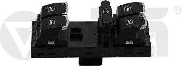 3C8959857 Cam Açma Anahtarı 4'lü Krom - Passat- Passat-Cc 2009-> - Image 1