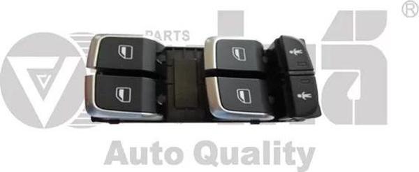 4G0959851 Cam Açma Anahtarı 4'lü Krom - Audı A6 20011-2018 - A6 Allroad 2013-2018 - A6 Quattro 2011- - Image 1
