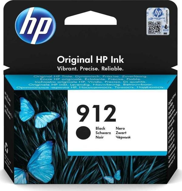 HP Orijinal 912 Mürekkep Kartuşu Siyah 3YL80AE - Image 1