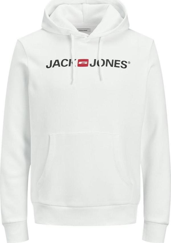 Jack&Jones 12137054 Jejcorp Old Logo Sweat Hood Noos Beyaz - Image 1