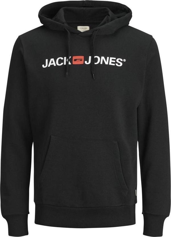 Jack&Jones 12137054 Jejcorp Old Logo Sweat Hood Noos Siyah - Image 1