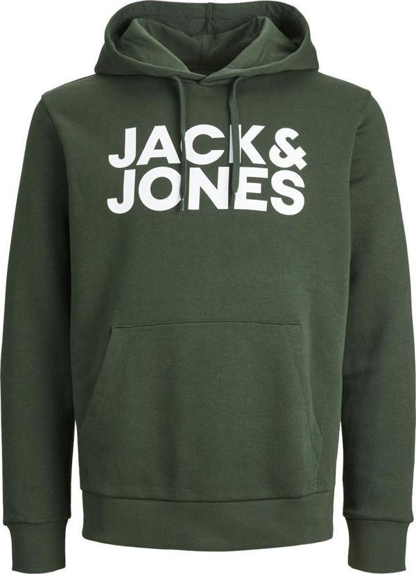 Jack&Jones 12152840 Jjecorp Logo Sweat Hood Noos Yeşil - Image 1