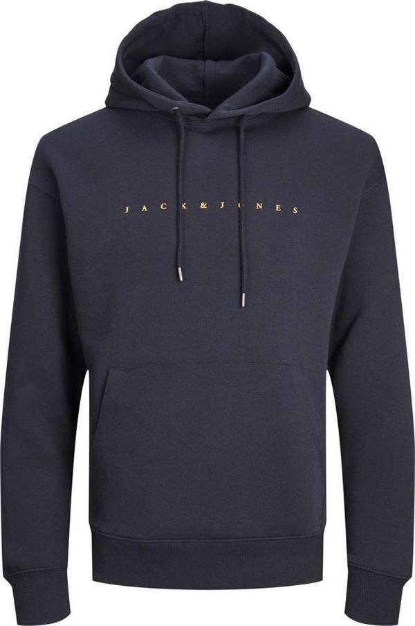 Jack&Jones 12233972 Jjestar Jj Sweat Hood Noos Lacivert - Image 1