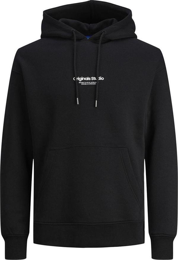 Jack&Jones 12241687 Jorvesterbro Sweat Hood Noos Siyah - Image 1