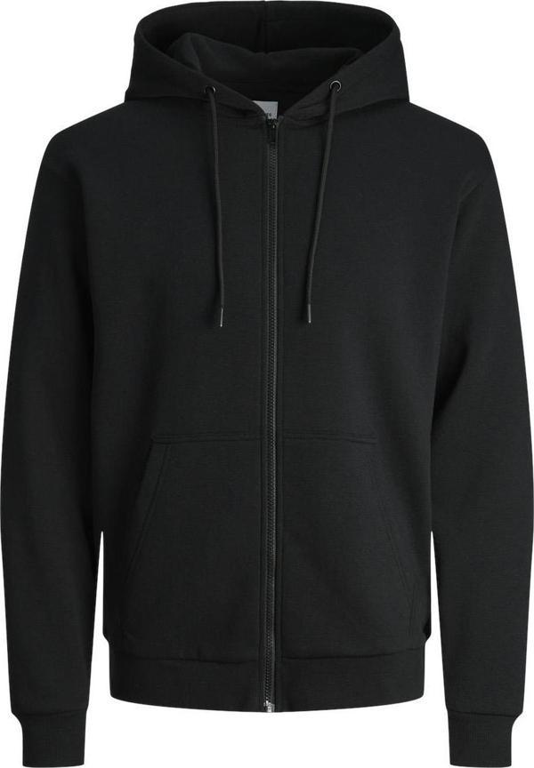 Jack&Jones 12249342 Jjebradley Sweat Zip Hood Noos Siyah - Image 1