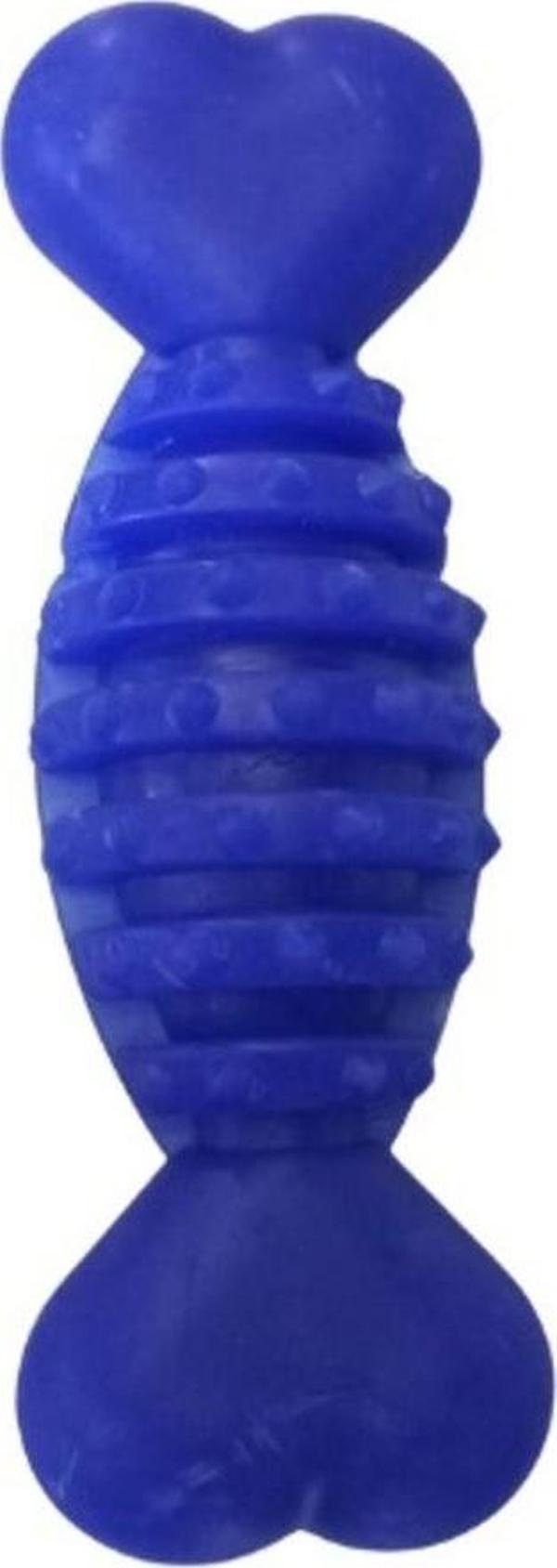 Kardelen Plastik Halter Dikenli Kemik Büyük 20 Cm Mavi - Image 1