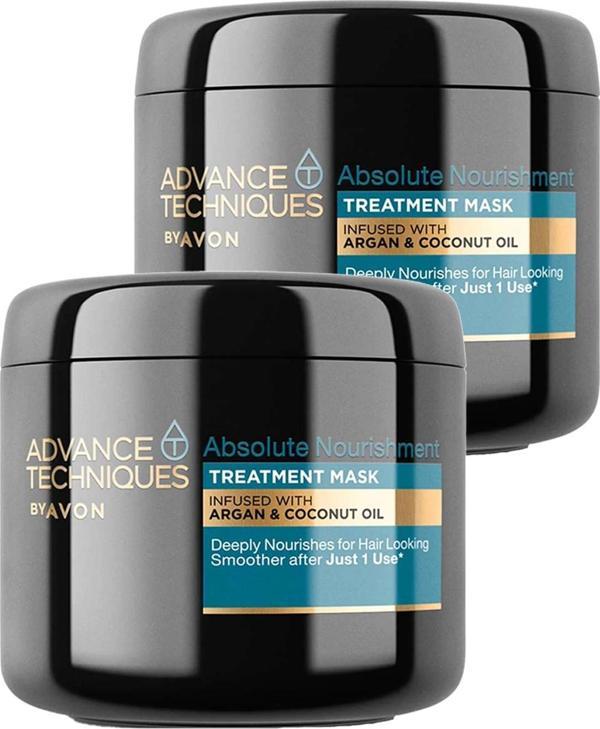Advance Techniques Argan ve Hindistan Cevizi Yağı İçeren Saç Maskesi 375 Ml. İkili Set - Image 1
