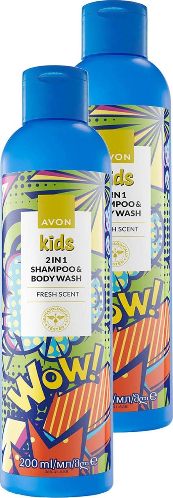 Kids Wow 2 si 1 Arada Saç ve Vücut Çocuk Şampuanı 200 Ml. İkili Set - Image 1
