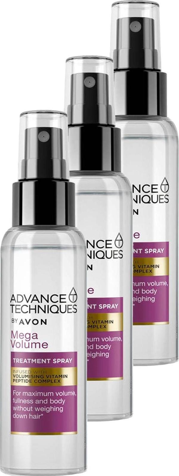 Advance Techniques Mega Volume Hacim Veren Saç Spreyi 100 Ml. Üçlü Set - Image 1