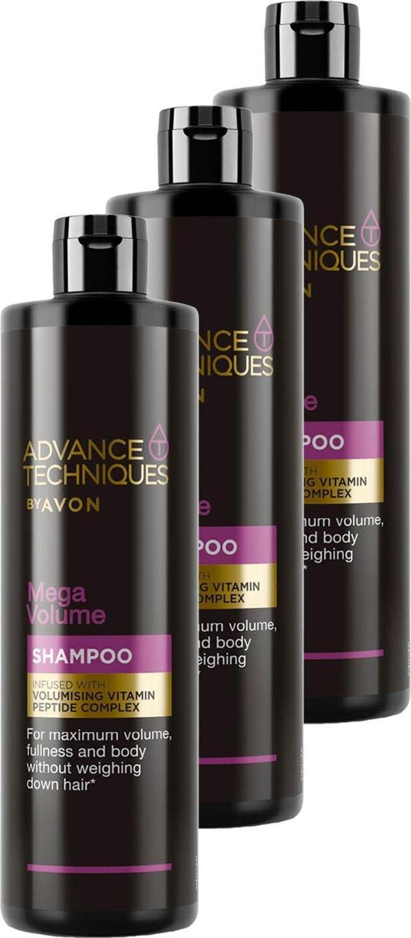Advance Techniques Mega Volume Hacim Veren Şampuan 400 Ml. Üçlü Set - Image 1