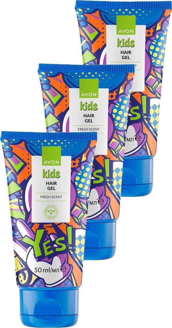 Kids Yes Fresh Kokulu Saç Jölesi 50 Ml. Üçlü Set - Image 1