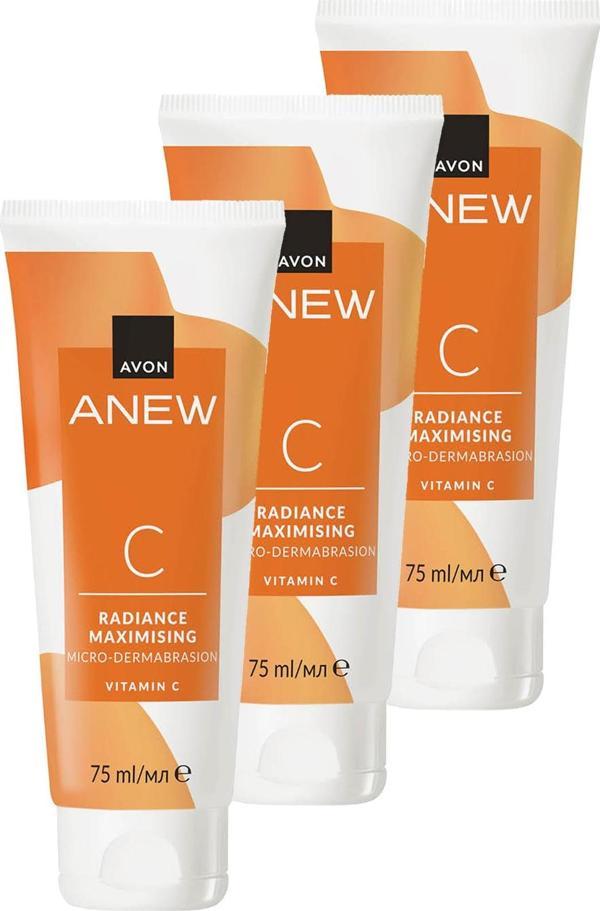 Anew Radiance Maximising Mikro Dermabrazyon C Vitamin Arındırıcı Scrub 75 Ml. Üçlü Set - Image 1