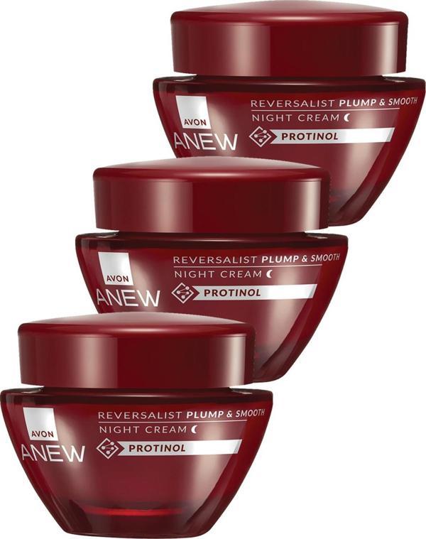 Anew Reversalist Plump & Smooth Gece Kremi 50 Ml. Üçlü Set - Image 1