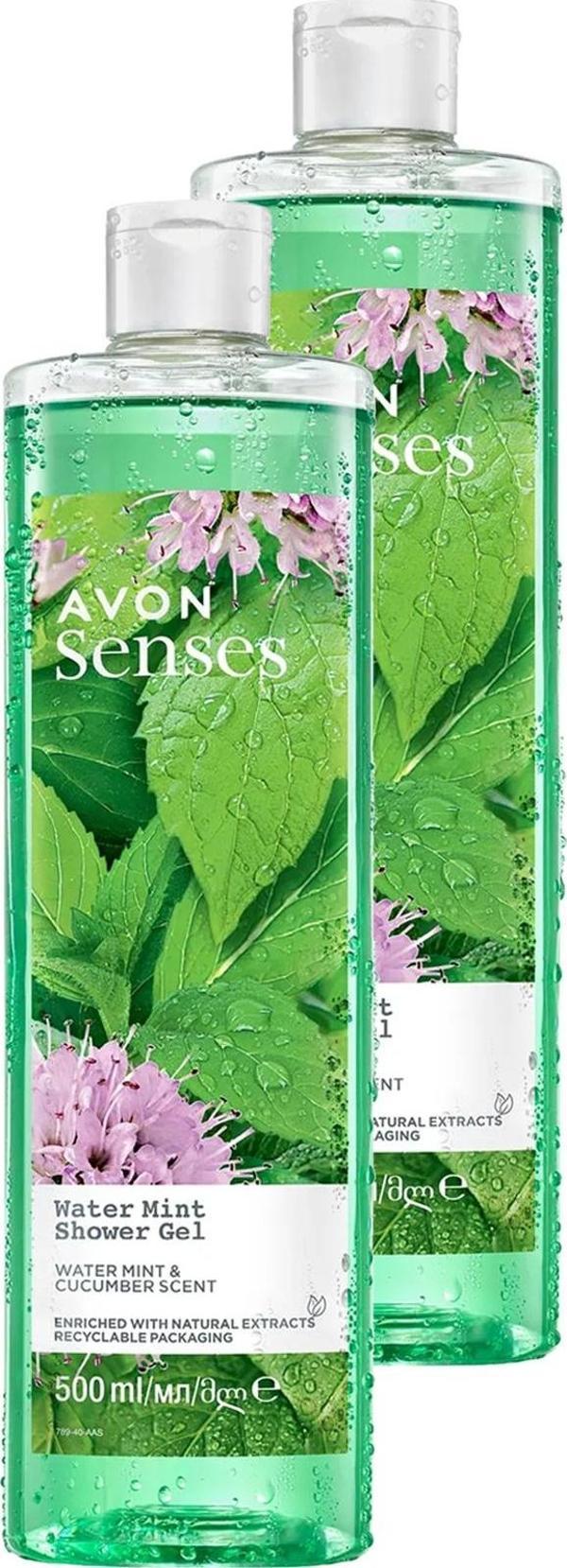 Senses Water Mint Nane ve Salatalık Kokulu Duş Jeli 500 Ml. İkili Set - Image 1