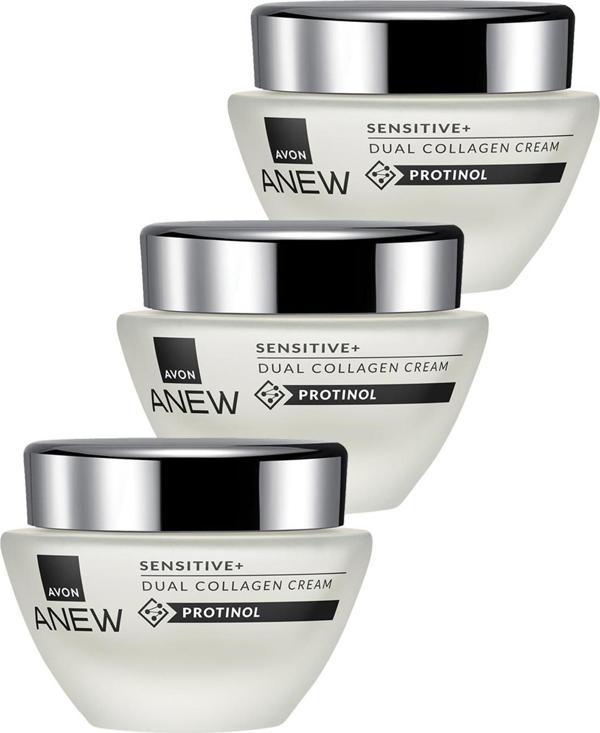 Anew Sensitive+ Çift Kollajen Krem 50 Ml. Üçlü Set - Image 1